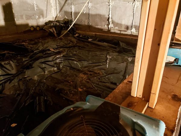 Crawlspace Water Cleanup in Monroe Township